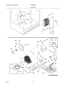 13 - System parts for Frigidaire Refrigerator FFHS2622MHH from AppliancePartsPros.com