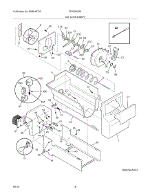 17 - Ice Container parts for Frigidaire Refrigerator FFHS2622MHH from AppliancePartsPros.com