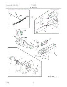 11 - Controls parts for Frigidaire Refrigerator FFHS2622MQG from AppliancePartsPros.com