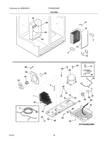13 - System parts for Frigidaire Refrigerator FFHS2622MSS from AppliancePartsPros.com