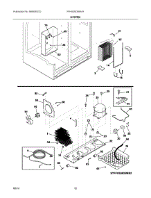 07 - System parts for Frigidaire Refrigerator FFHS2622MSVA from AppliancePartsPros.com