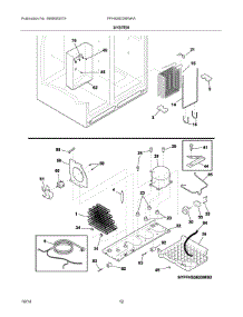 07 - System parts for Frigidaire Refrigerator FFHS2622MWKA from AppliancePartsPros.com