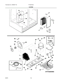 07 - System parts for Frigidaire Refrigerator FFHS2622MWMA from AppliancePartsPros.com