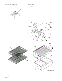 07 - Shelves parts for Frigidaire Refrigerator FFHT1513PS3 from AppliancePartsPros.com