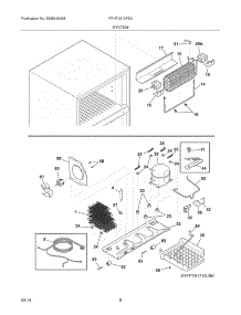 09 - System parts for Frigidaire Refrigerator FFHT1513PS3 from AppliancePartsPros.com