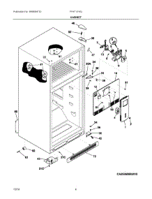 03 - Cabinet parts for Frigidaire Refrigerator FFHT1514QB0 from AppliancePartsPros.com