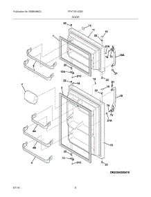 03 - Doors parts for Frigidaire Refrigerator FFHT1514QS0 from AppliancePartsPros.com