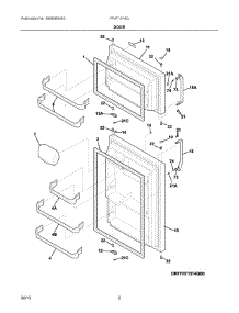 02 - Door parts for Frigidaire Refrigerator FFHT1514QZ2 from AppliancePartsPros.com