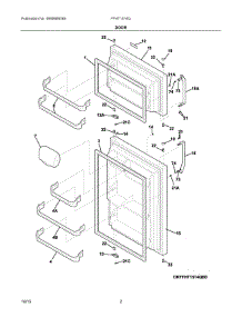 02 - Door parts for Frigidaire Refrigerator FFHT1514QZ3 from AppliancePartsPros.com