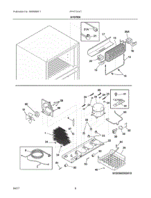 05 - System parts for Frigidaire Refrigerator FFHT1514TW0 from AppliancePartsPros.com