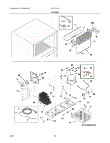 05 - System parts for Frigidaire Refrigerator FFHT1614QW1 from AppliancePartsPros.com