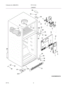 05 - Cabinet parts for Frigidaire Refrigerator FFHT1614QZ0 from AppliancePartsPros.com