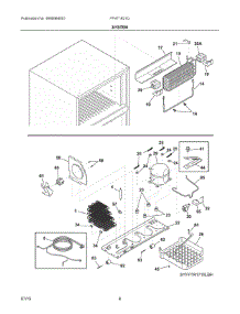 05 - System parts for Frigidaire Refrigerator FFHT1621QW1 from AppliancePartsPros.com