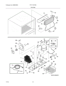 09 - System parts for Frigidaire Refrigerator FFHT1725PSZ from AppliancePartsPros.com