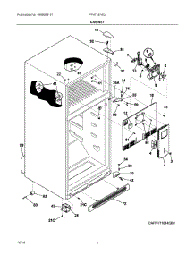 03 - Cabinet parts for Frigidaire Refrigerator FFHT1814QB0 from AppliancePartsPros.com