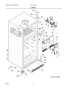 03 - Cabinet parts for Frigidaire Refrigerator FFHT1814QW1 from AppliancePartsPros.com