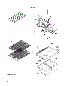 04 - Shelves parts for Frigidaire Refrigerator FFHT1814TB0 from AppliancePartsPros.com