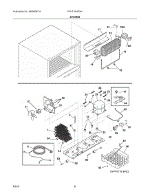 05 - System parts for Frigidaire Refrigerator FFHT1816PS4 from AppliancePartsPros.com