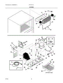 05 - System parts for Frigidaire Refrigerator FFHT1817LWB from AppliancePartsPros.com