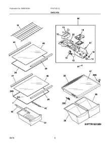 04 - Shelves parts for Frigidaire Refrigerator FFHT1821QS3 from AppliancePartsPros.com
