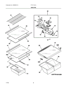 04 - Shelves parts for Frigidaire Refrigerator FFHT1821QS4 from AppliancePartsPros.com