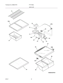 07 - Shelves parts for Frigidaire Refrigerator FFHT1826LMC from AppliancePartsPros.com