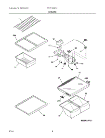 04 - Shelves parts for Frigidaire Refrigerator FFHT1826PS1 from AppliancePartsPros.com