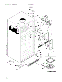 03 - Cabinet parts for Frigidaire Refrigerator FFHT1831QE0 from AppliancePartsPros.com