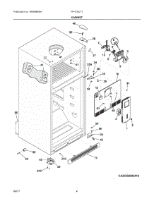 03 - Cabinet parts for Frigidaire Refrigerator FFHT2021TB0 from AppliancePartsPros.com