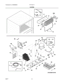 05 - System parts for Frigidaire Refrigerator FFHT2021TW0 from AppliancePartsPros.com