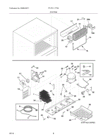 09 - System parts for Frigidaire Refrigerator FFHT2117PS3 from AppliancePartsPros.com