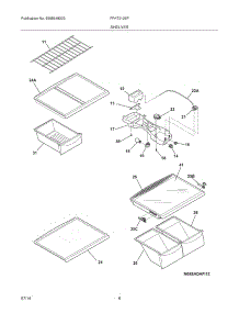 07 - Shelves parts for Frigidaire Refrigerator FFHT2126PM3 from AppliancePartsPros.com