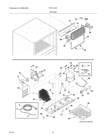 09 - System parts for Frigidaire Refrigerator FFHT2126PW3 from AppliancePartsPros.com