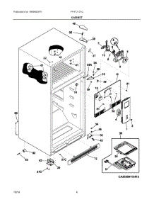 03 - Cabinet parts for Frigidaire Refrigerator FFHT2131QE0 from AppliancePartsPros.com