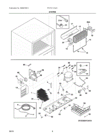 05 - System parts for Frigidaire Refrigerator FFHT2131QS1 from AppliancePartsPros.com