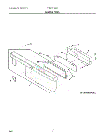 02 - Control Panel parts for Frigidaire Dishwasher FFID2421QS2A from AppliancePartsPros.com