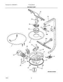 05 - Motor & Pump parts for Frigidaire Dishwasher FFID2423RS2A from AppliancePartsPros.com