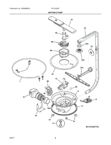 05 - Motor & Pump parts for Frigidaire Dishwasher FFID2426TD0A from AppliancePartsPros.com