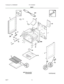 04 - Body parts for Frigidaire Range FFLF3049SSA from AppliancePartsPros.com