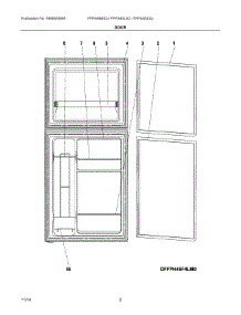 02 - Door parts for Frigidaire Refrigerator FFPS4533QM0 from AppliancePartsPros.com