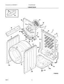 02 - Cabinet / Drum parts for Frigidaire Laundry Center FFQE5000QW0 from AppliancePartsPros.com