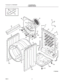 02 - Cabinet / Drum parts for Frigidaire Laundry Center FFQG5000QW0 from AppliancePartsPros.com
