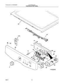 04 - Controls / Top Panel parts for Frigidaire Laundry Center FFQG5000QW0 from AppliancePartsPros.com