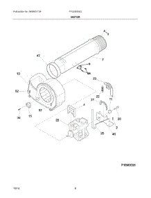 05 - Motor parts for Frigidaire Dryer FFQG5000QW2 from AppliancePartsPros.com