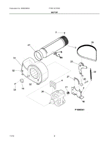 05 - Motor parts for Frigidaire Laundry Center FFRE1001PW0 from AppliancePartsPros.com