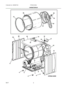 02 - Cabinet / Drum parts for Frigidaire Laundry Center FFRE4120SW from AppliancePartsPros.com