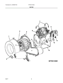 05 - Motor parts for Frigidaire Laundry Center FFRE4120SW from AppliancePartsPros.com