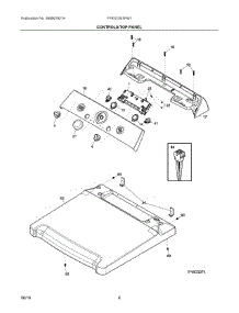 04 - Controls / Top Panel parts for Frigidaire Laundry Center FFRG1001PW1 from AppliancePartsPros.com