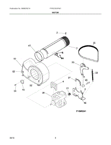 05 - Motor parts for Frigidaire Laundry Center FFRG1001PW1 from AppliancePartsPros.com