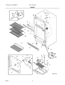 03 - Cabinet parts for Frigidaire Refrigerator FFRU17B2QWA from AppliancePartsPros.com